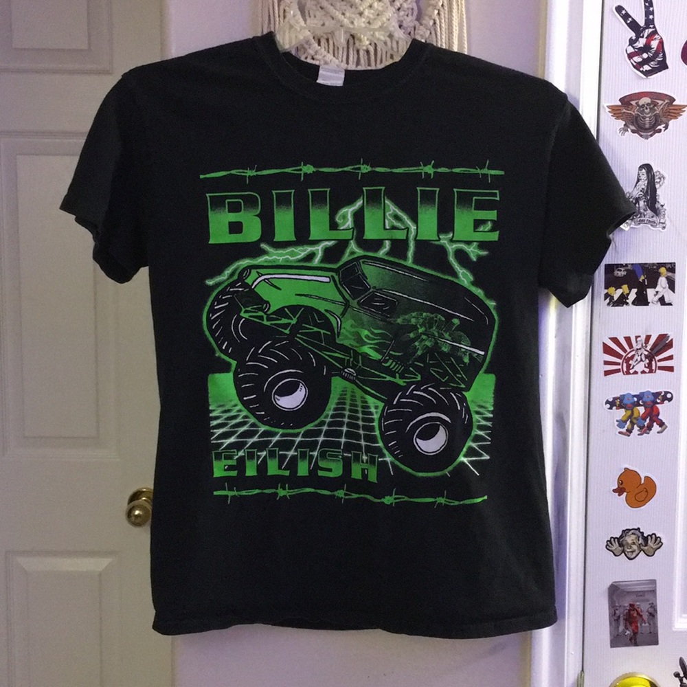 Rare Billie Eilish Monster Truck T-shirt Merch